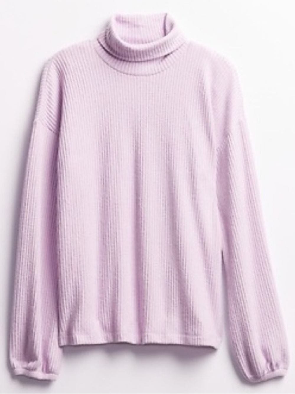 GAP Brushed Waffle-Knit
Turtleneck T-Shirt